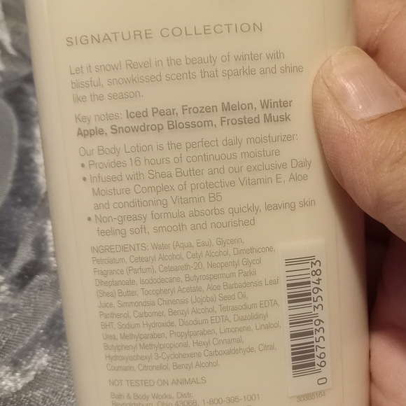 FREE GIFT ($30+) Bath & Body Works Fresh Sparkling Snow Body lotion - Picture 3 of 3